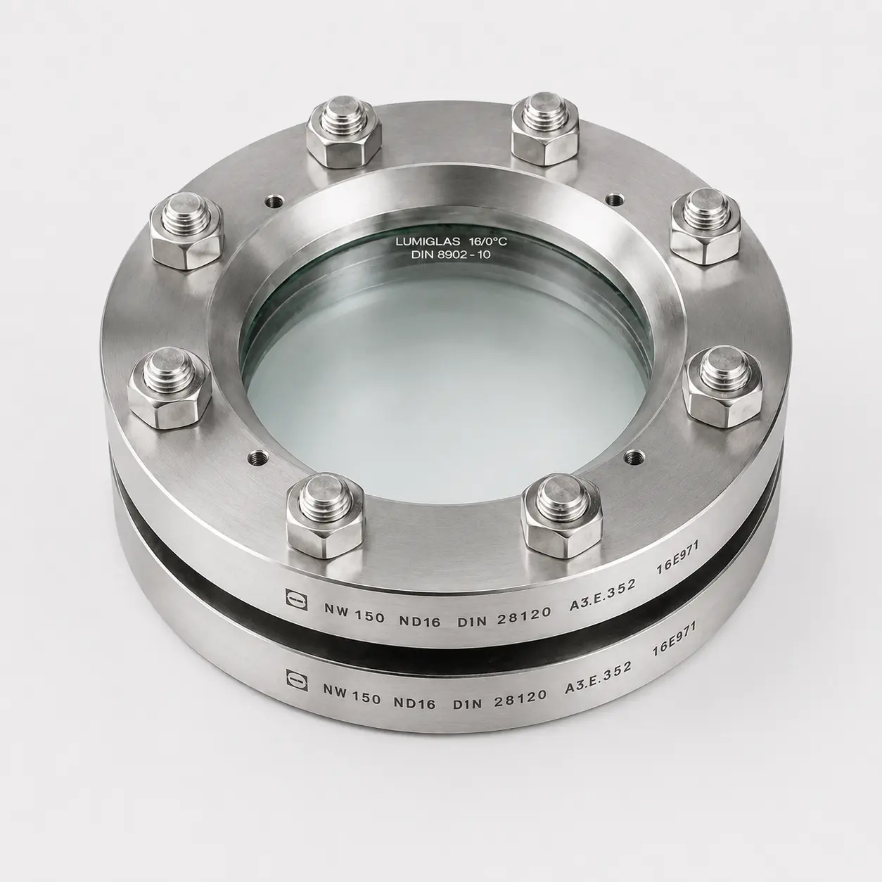 DIN 28120 Round Vessel Sight Glass